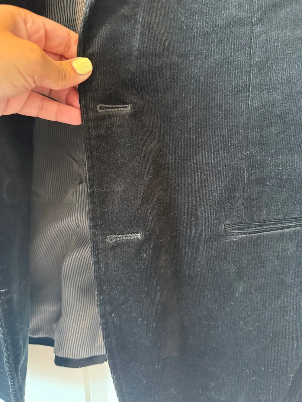 Banana Republic Men's Black Corduroy Sport Coat